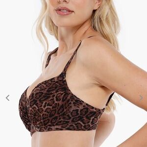 Popilush Leopard Print bikini Top